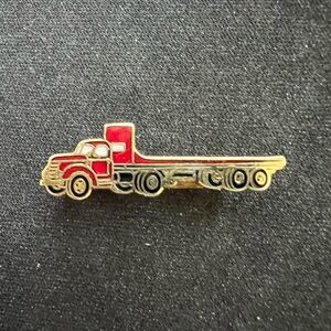Vintage Hookfast Semi Truck Pin Pinback Hook USA
